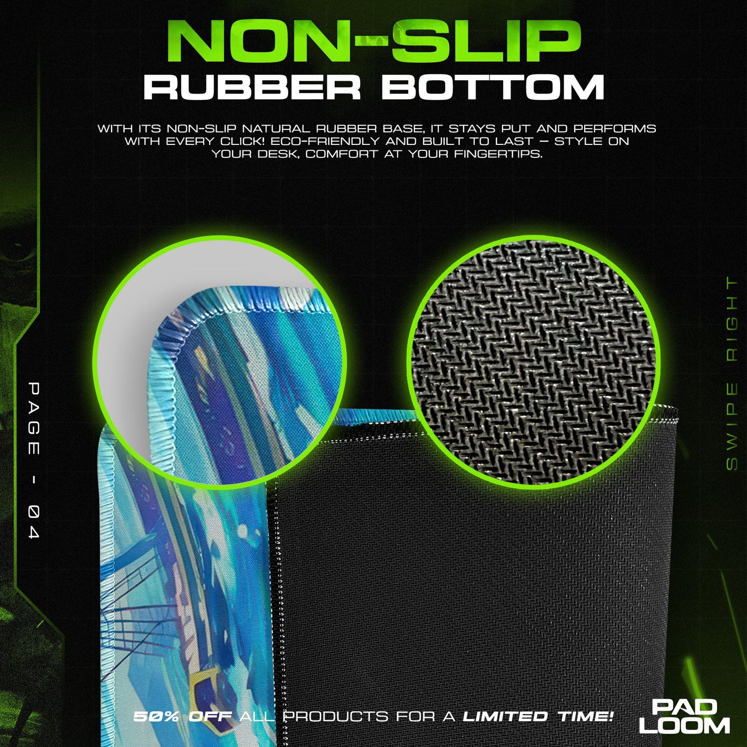 One Piece Luffy and Nami Mouse Pad, Anime Sailing Desk Mat Padloom