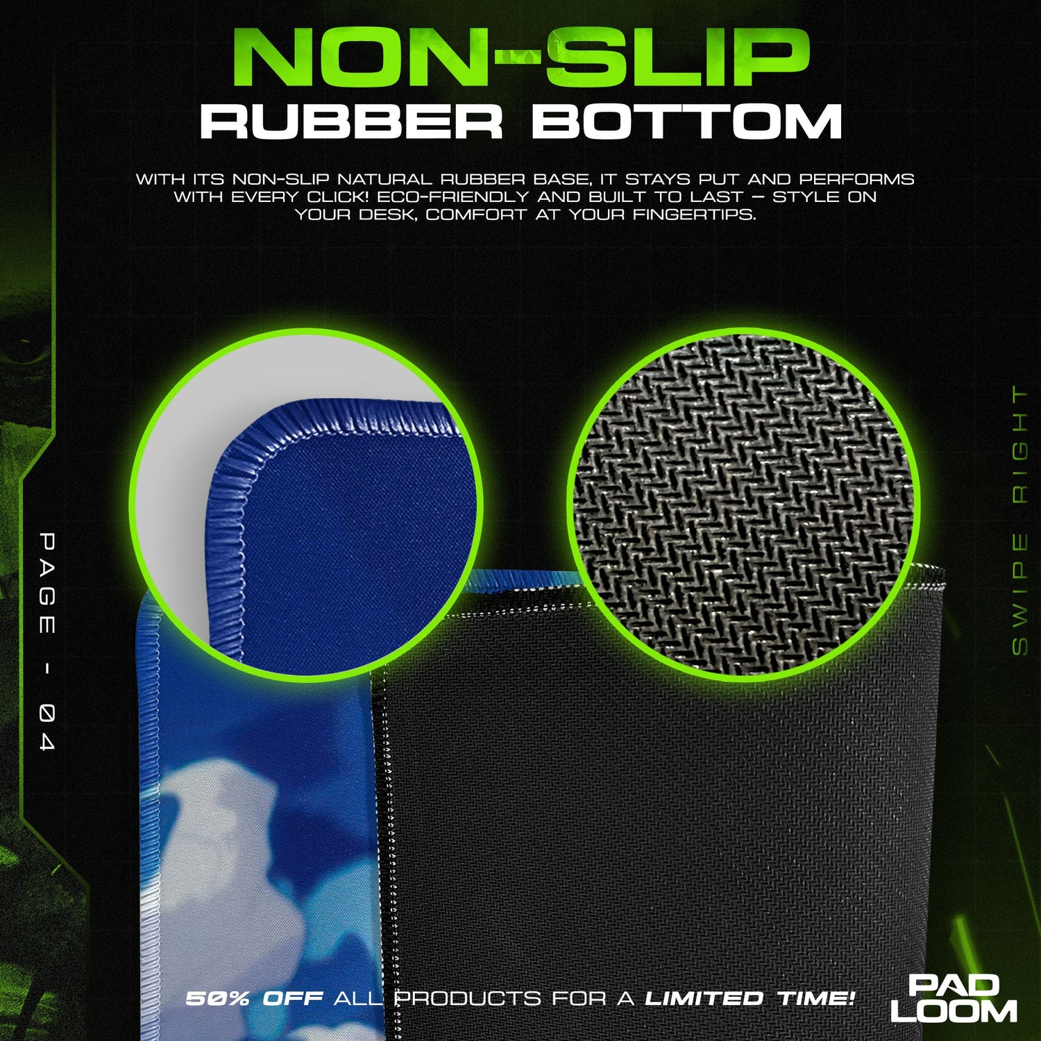 One Piece Luffy Gear 5 Mouse Pad, Anime Battle Desk Mat Padloom