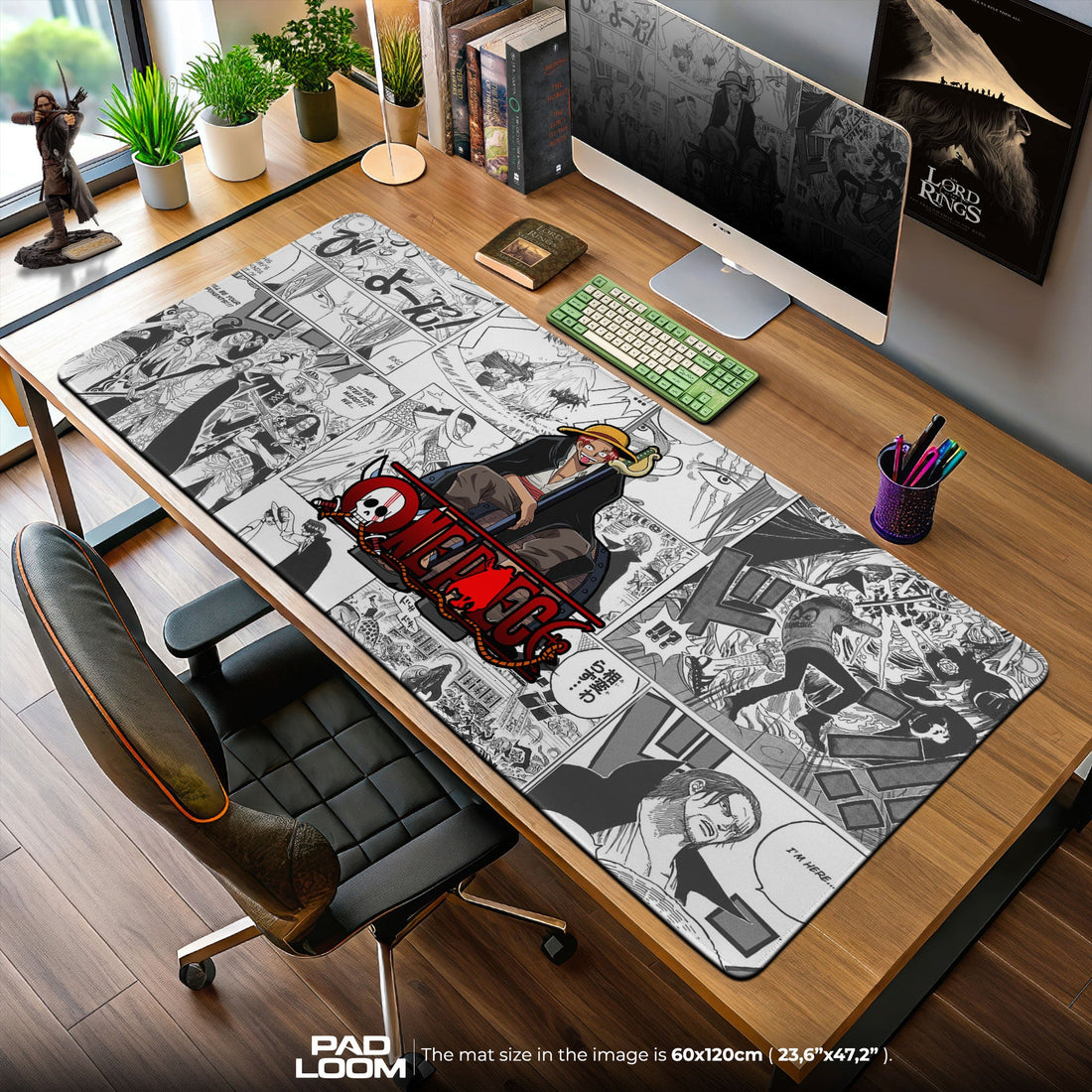 Shanks Mouse Pad - Red-Haired Pirate Desk Mat Padloom