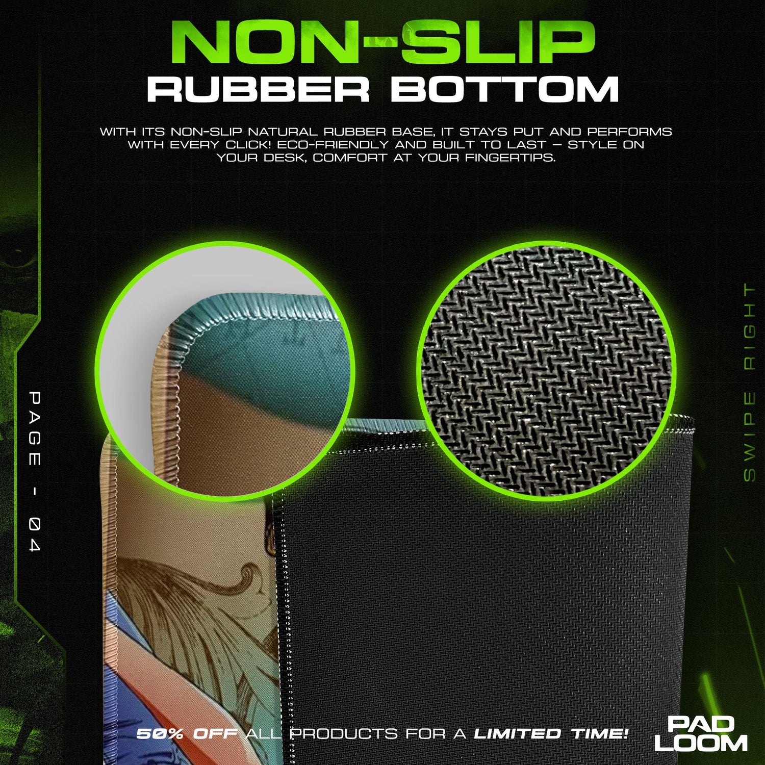 One Piece Straw Hat Crew Mouse Pad, Anime Pirate Desk Mat Padloom