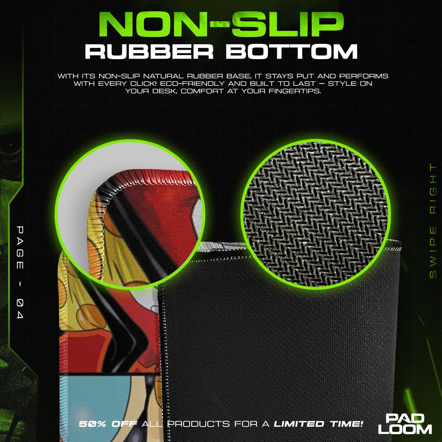 One Piece Straw Hats Lineup Mouse Pad, Anime Desk Mat Padloom