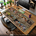 One Piece Wanted Posters Mouse Pad, Anime Pirate Bounty Desk Mat Padloom