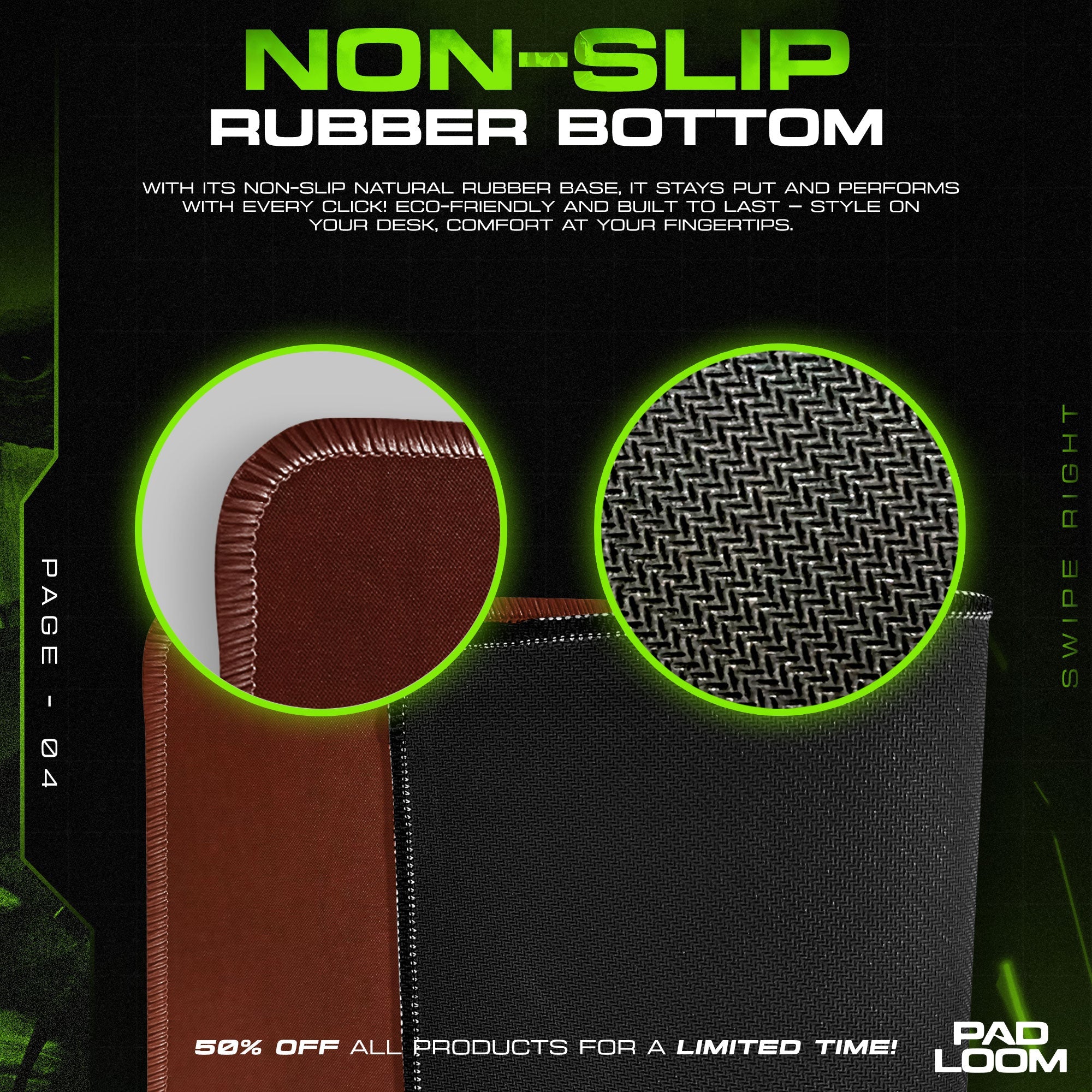 One Ring Inscription Mouse Pad - LOTR Fantasy Gaming Mouse Pad Padloom