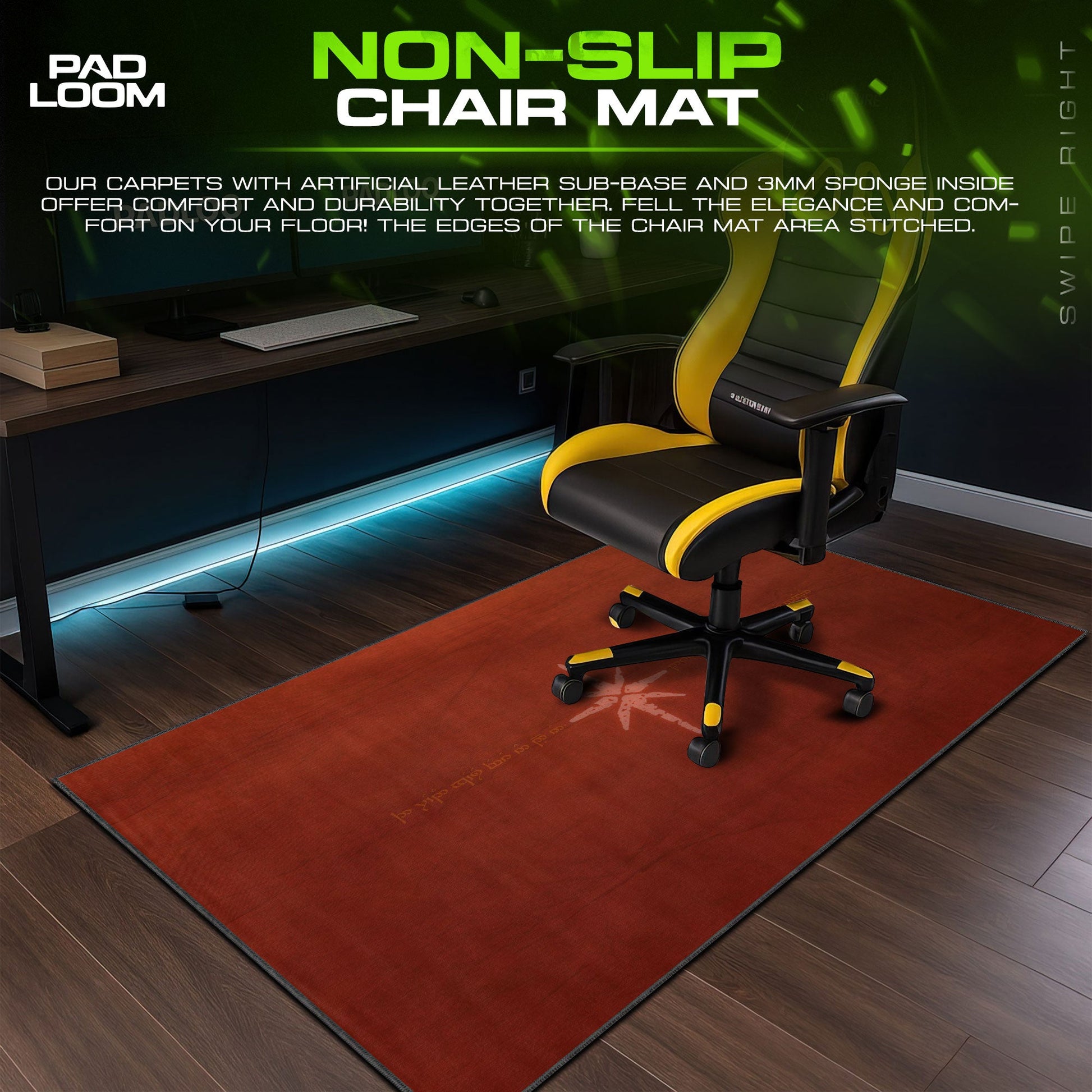 One Ring Inscription Mouse Pad - LOTR Fantasy Gaming Mouse Pad Padloom