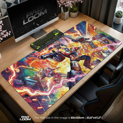 Optimus Prime Neon Siege Mouse Pad - Transformers Mat