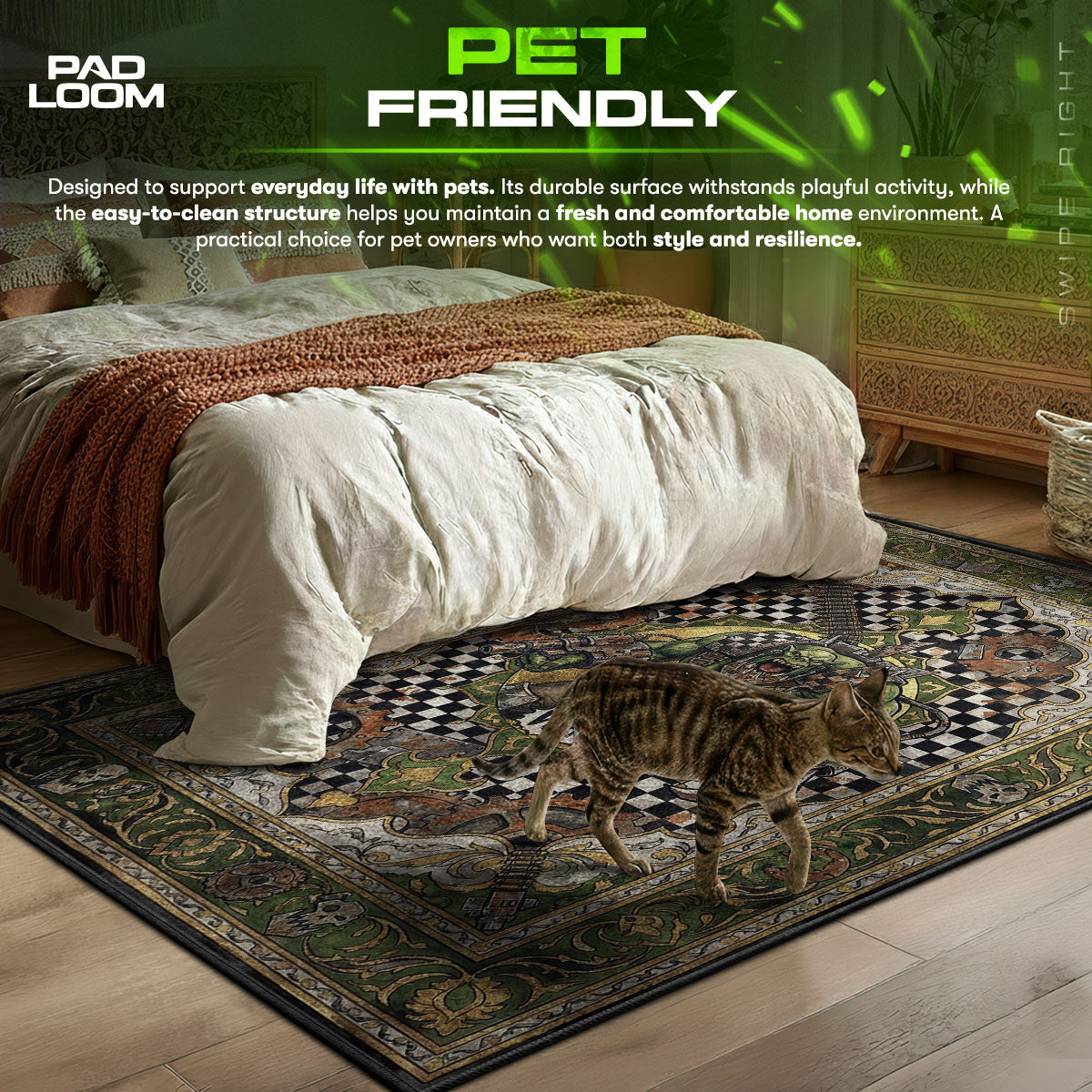 Ork-Kriegshäuptling Waagh Rug - Warhammer 40k Stuhlunterlage