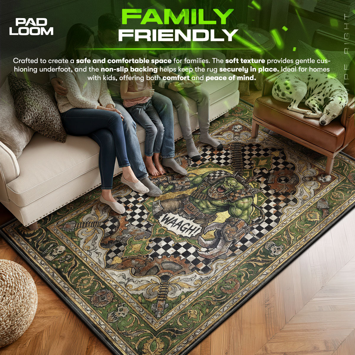 Ork-Kriegshäuptling Waagh Rug - Warhammer 40k Stuhlunterlage