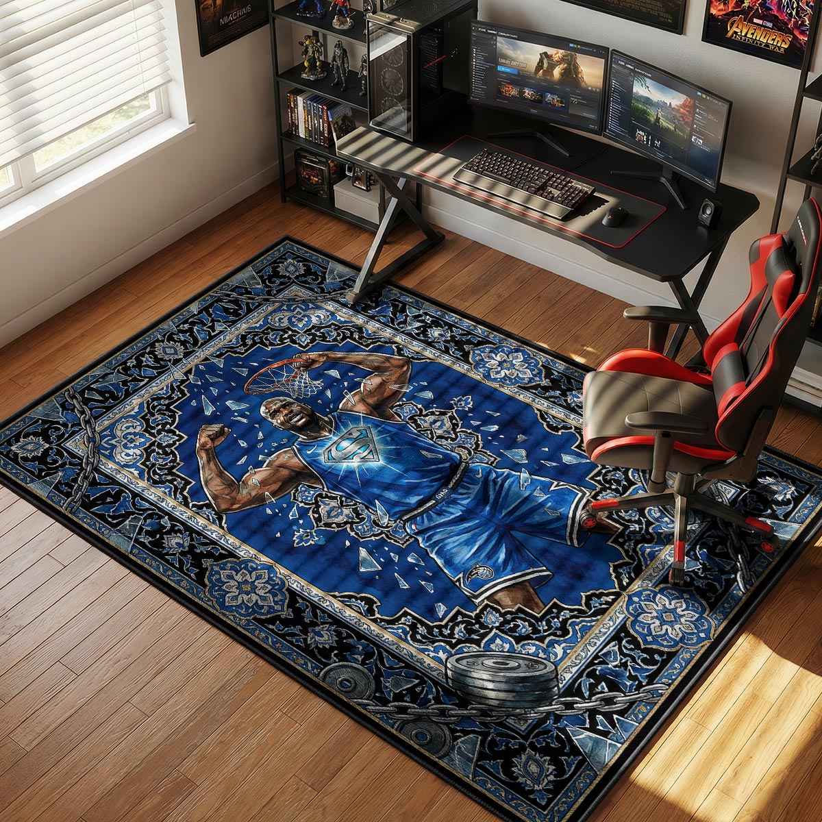 Orlando Superman Flex Baroque Hypebeast Floor rug — main product view