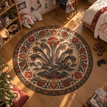 Orochi Coiled Round Rug - Okami Chair Mat