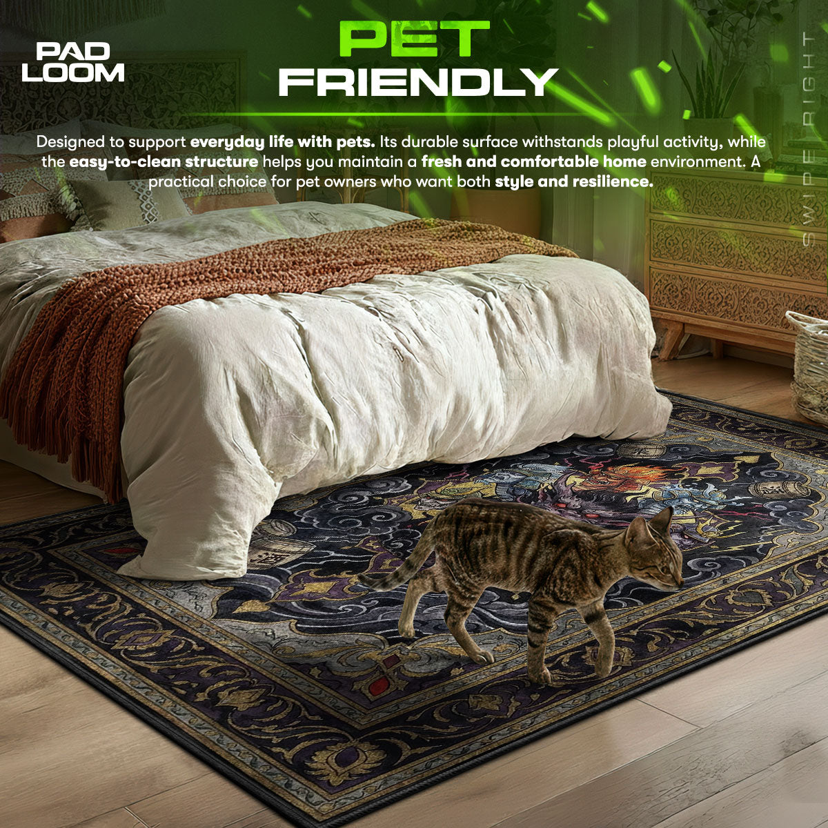 Orochi Dark Legend Rug - Okami Chair Mat