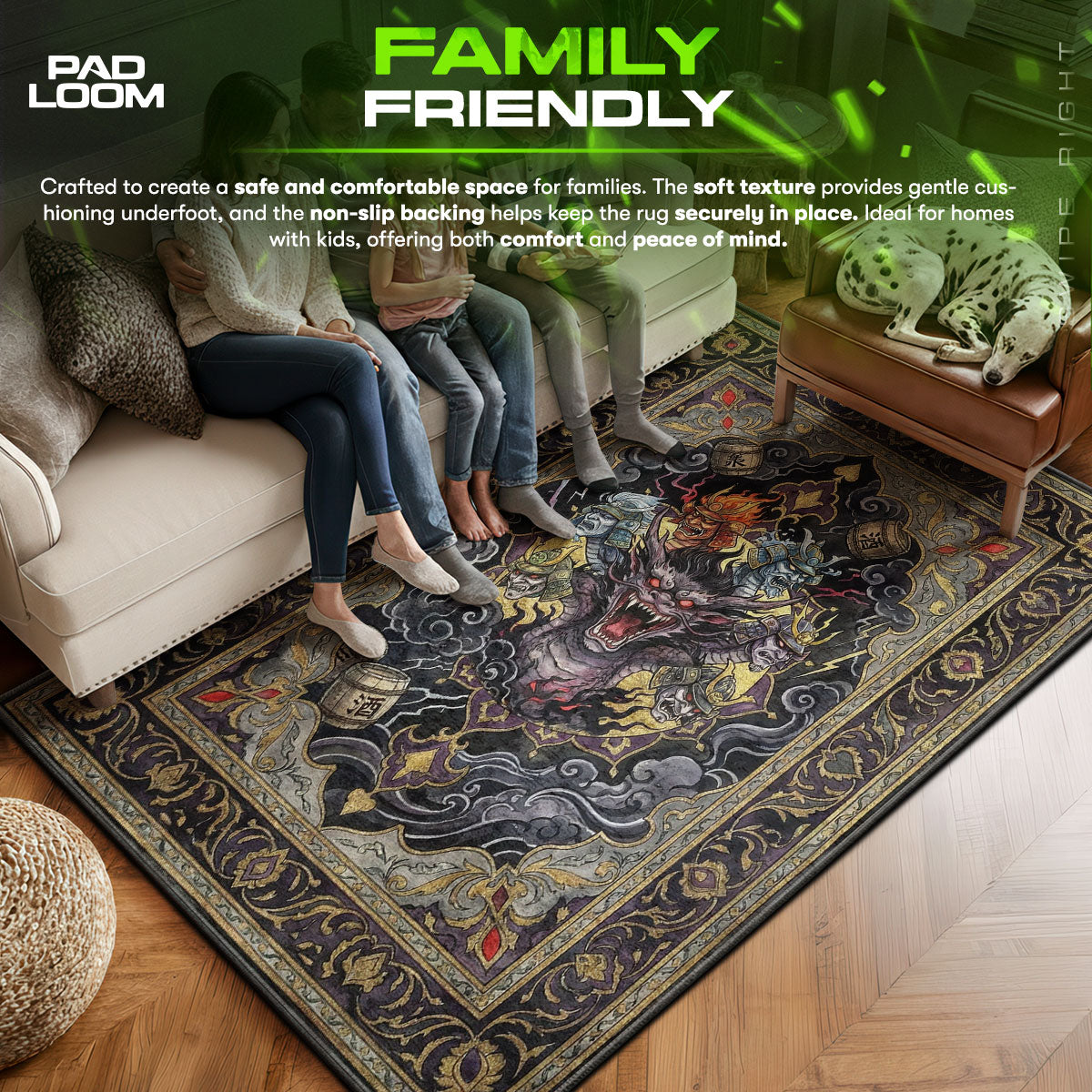 Orochi Dark Legend Rug - Okami Chair Mat