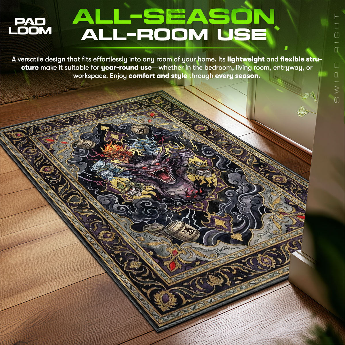 Orochi Dark Legend Rug - Okami Chair Mat