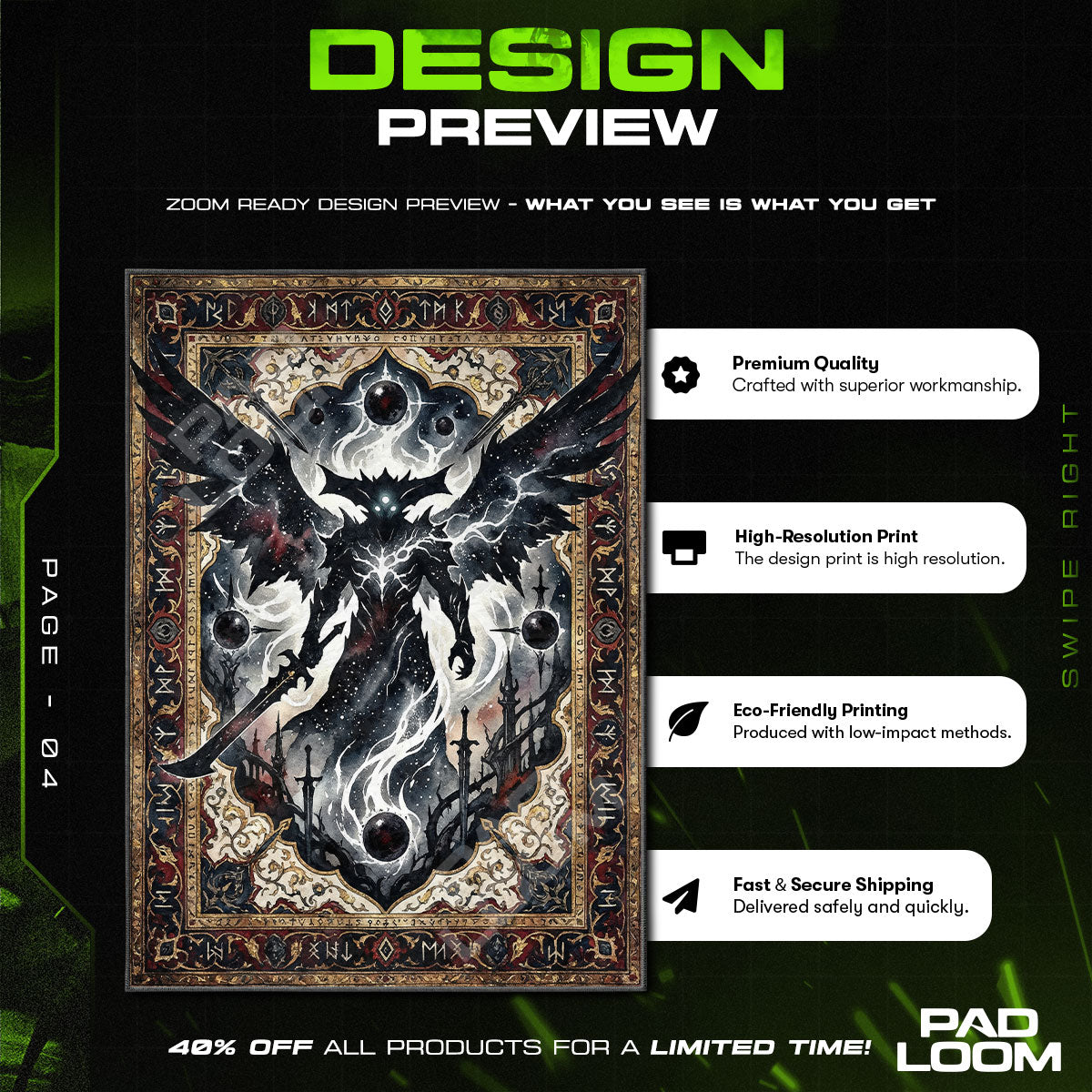 Oryx Taken King Rug - Destiny 2 Chair Mat