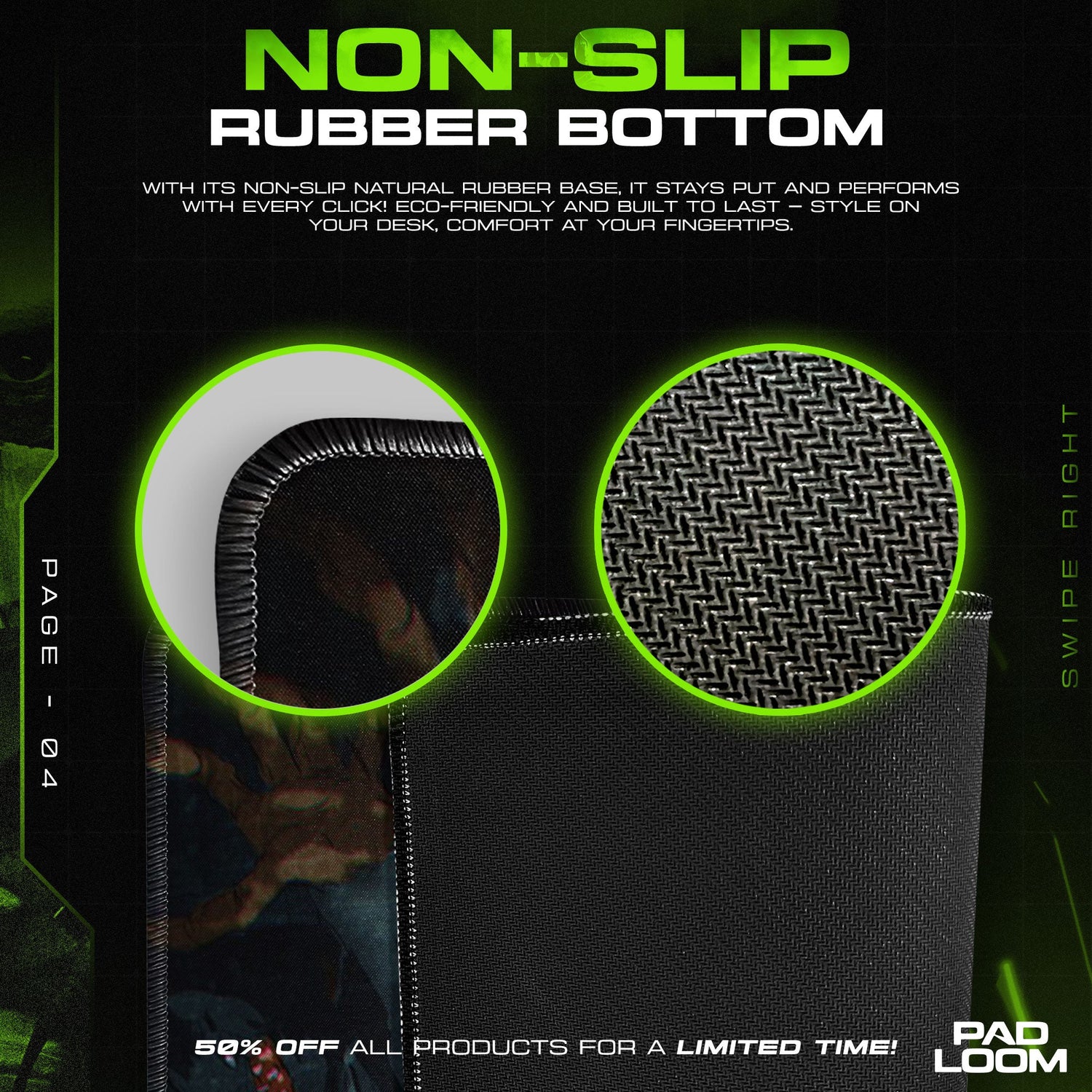 Overlord Battle Storm Mouse Pad, Anime Desk Mat Padloom