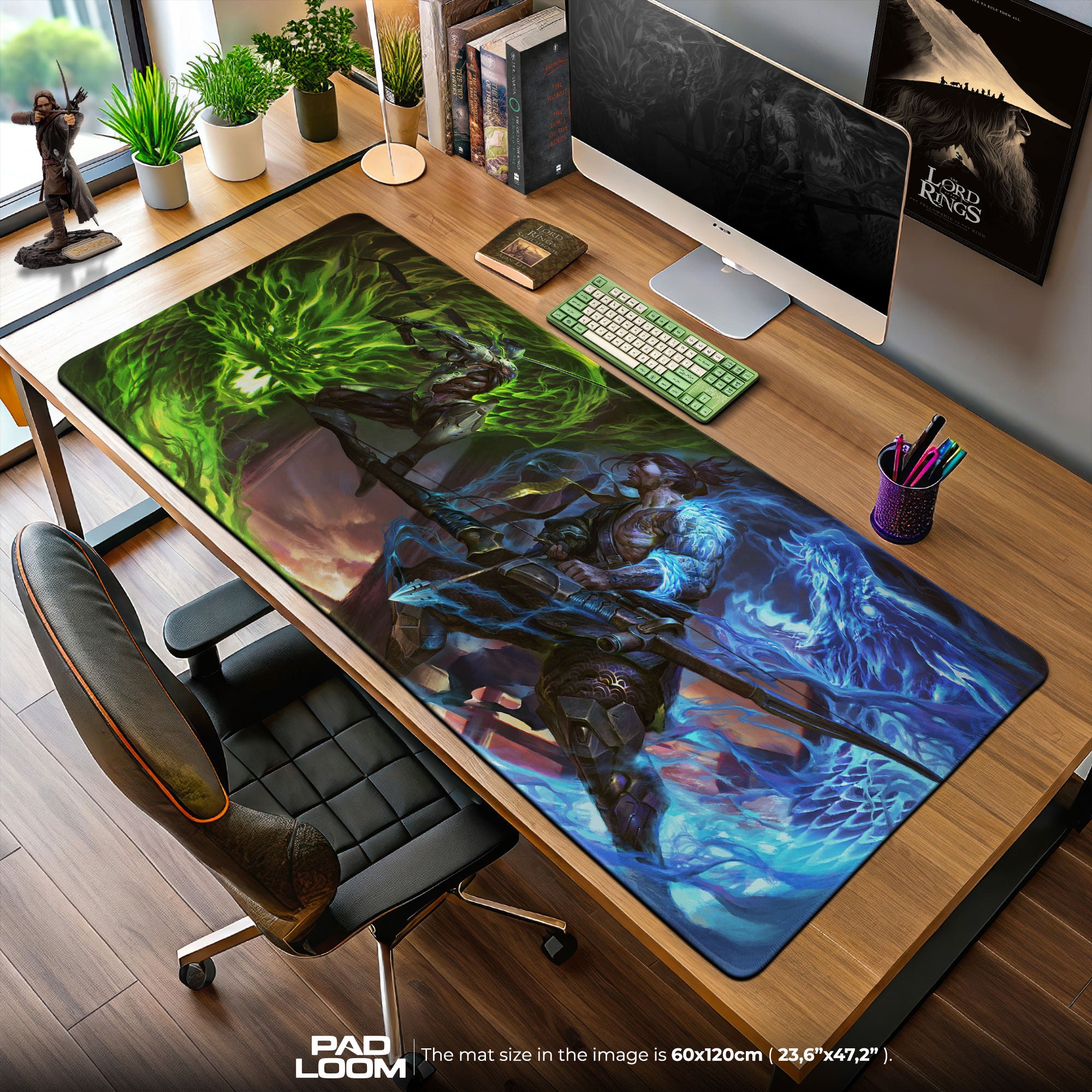 Overwatch Genji Hanzo Mouse Pad, Game Brothers Gaming Desk Mat