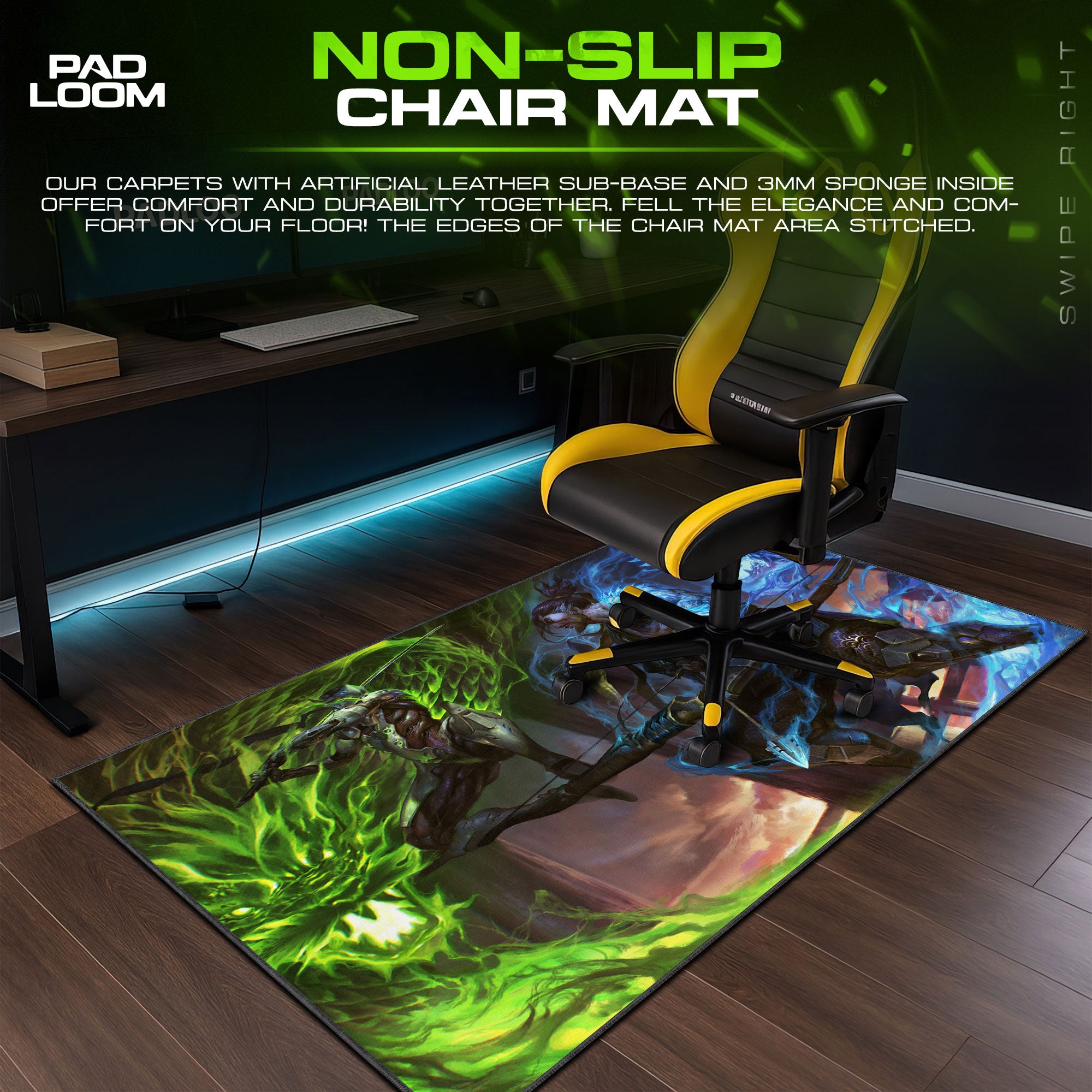 Overwatch Genji Hanzo Mouse Pad, Game Brothers Gaming Desk Mat