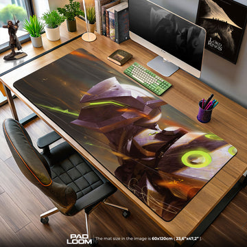 Overwatch Genji Mouse Pad, Game Anime Gaming Desk Mat