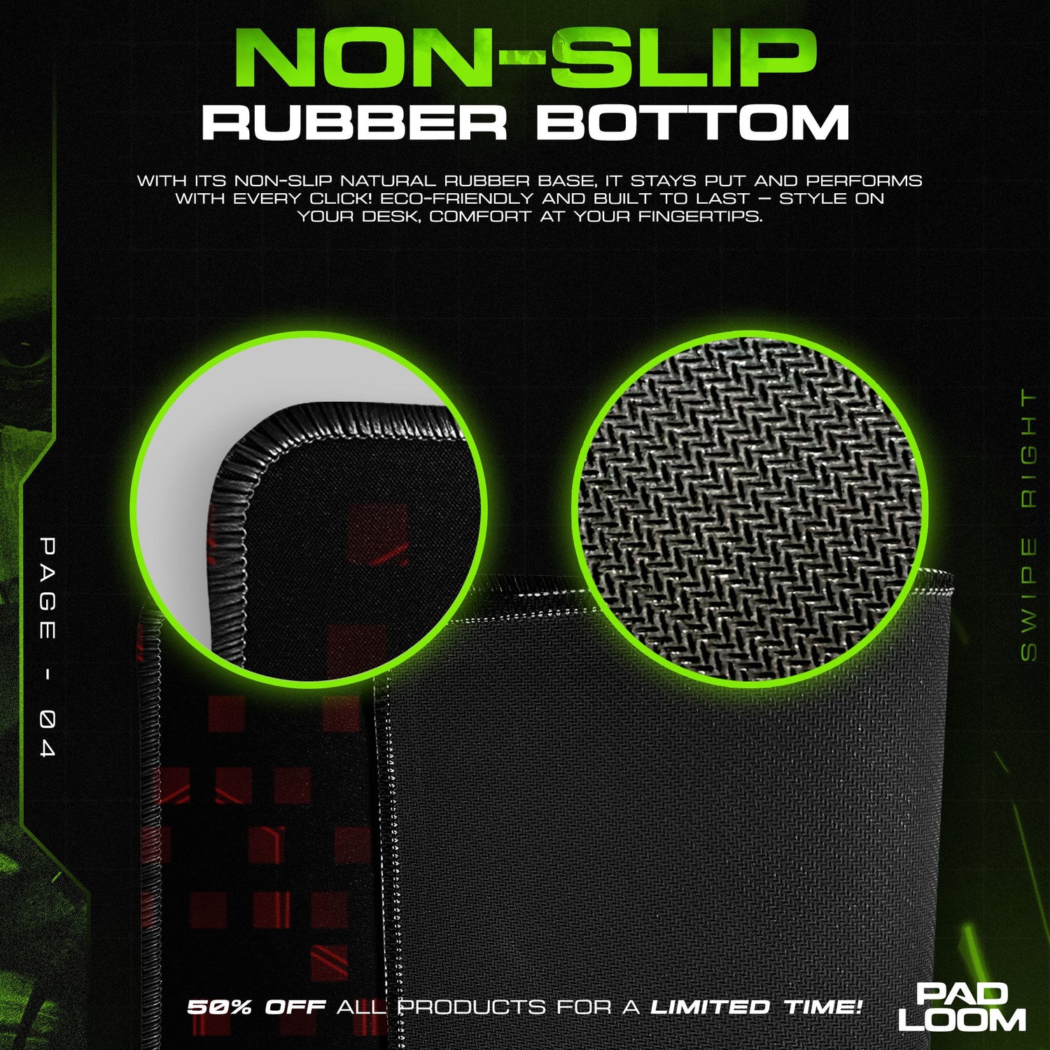 Overwatch Reaper Mouse Pad, Game Hero Gaming Desk Mat Padloom