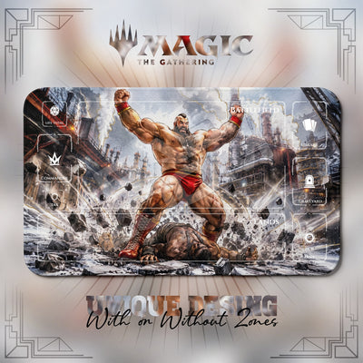 Zangief Cyclone Playmat - Street Fighter MTG Mat