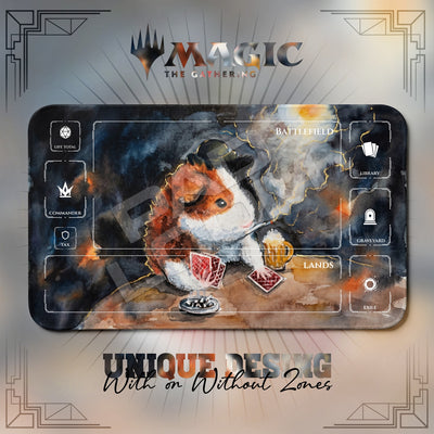 Gambler Guinea Pig Playmat - MTG Magic Mat
