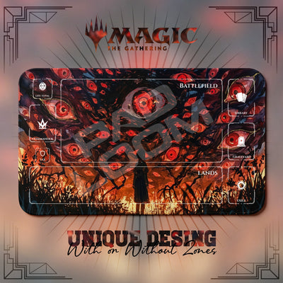 Crimson Eyes Tree Playmat - MTG Magic Mat