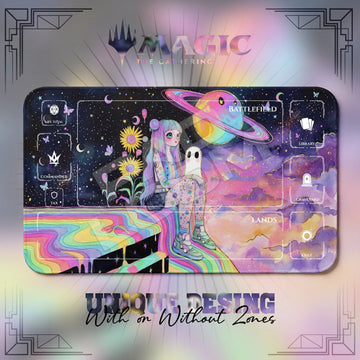Pastel Planet Ghost Playmat - MTG Magic Mat