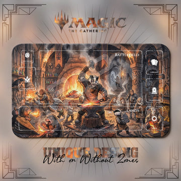 Badger Blacksmith Forge Playmat - MTG Magic Mat