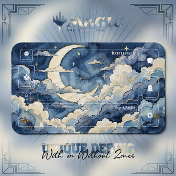 Crescent Moon Cloud Playmat - MTG Magic Mat