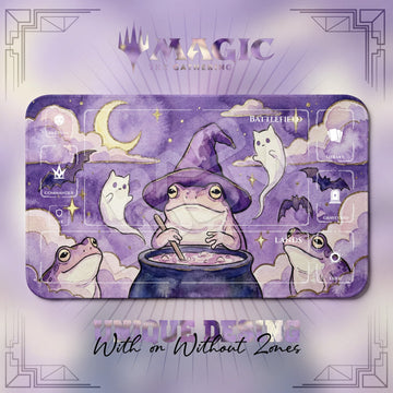 Witch Frog Cauldron Playmat - MTG Magic Mat