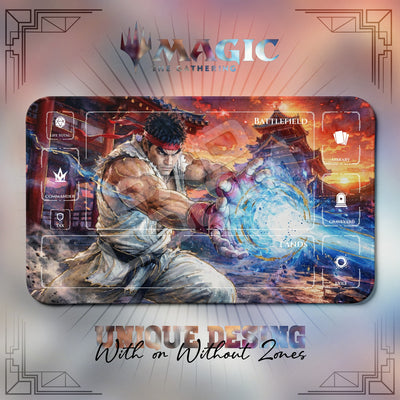 Ryu Hadoken Playmat - Street Fighter MTG Mat