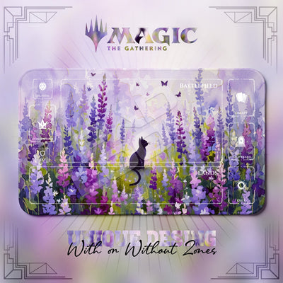 Lavender Meadow Cat Playmat – MTG Magic Spielmatte