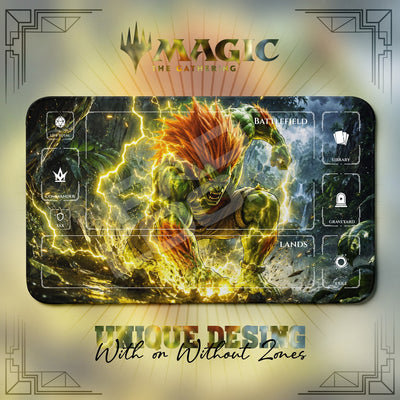 Blanka Electric Playmat - Street Fighter MTG Mat