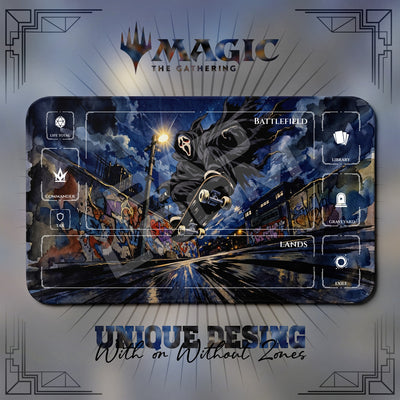 Scary Ghostface Skate Playmat - MTG Magic Mat