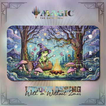 Wizard Frog Campfire Playmat - MTG Magic Mat