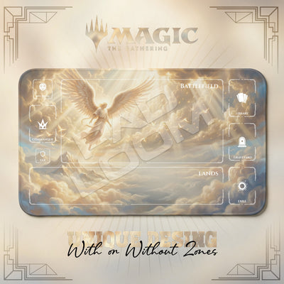 Golden Angel Sky Playmat - MTG Magic Mat