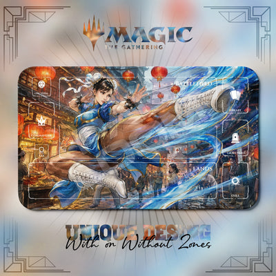 Chun-Li Lantern Playmat - Street Fighter MTG Mat