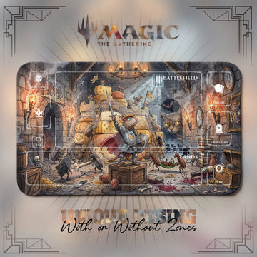 Rat Knight Cheese Playmat - MTG Magic Mat