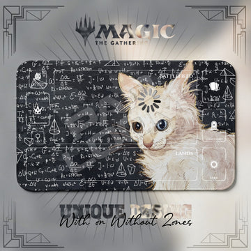 Loading Cat Chalkboard Playmat - MTG Magic Mat