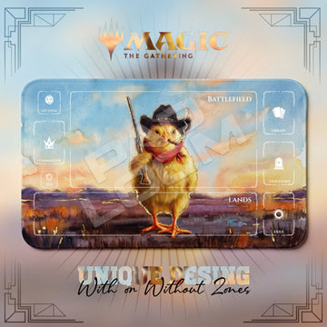 Outlaw Cowboy Chick Playmat - MTG Magic Mat