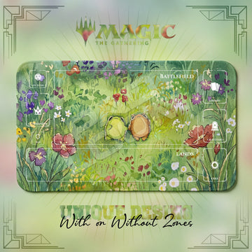 Frog Friends Meadow Playmat - MTG Magic Mat