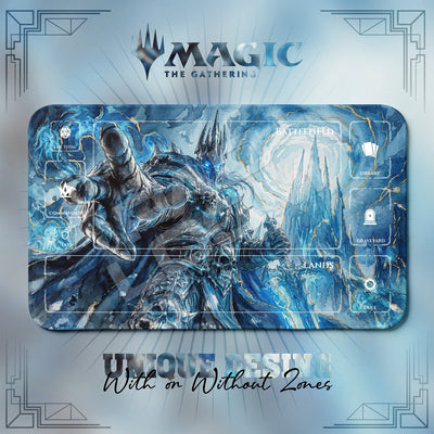 Lich King Frost Playmat - World of Warcraft MTG Mat