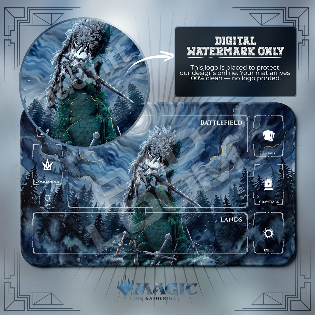 Artorias Grave Playmat - MTG Magic Mat