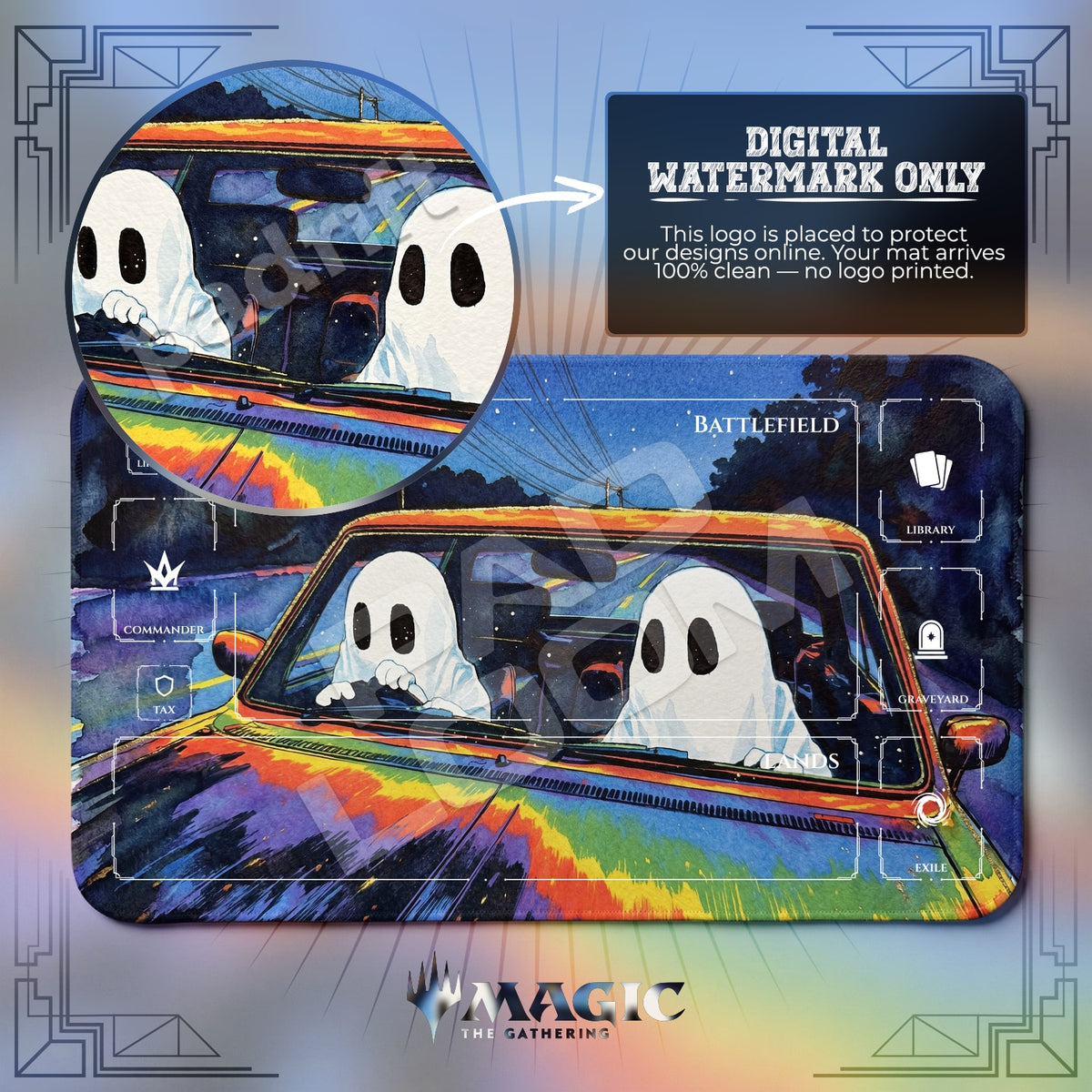 Ghost Road Trip Playmat - MTG Magic Mat