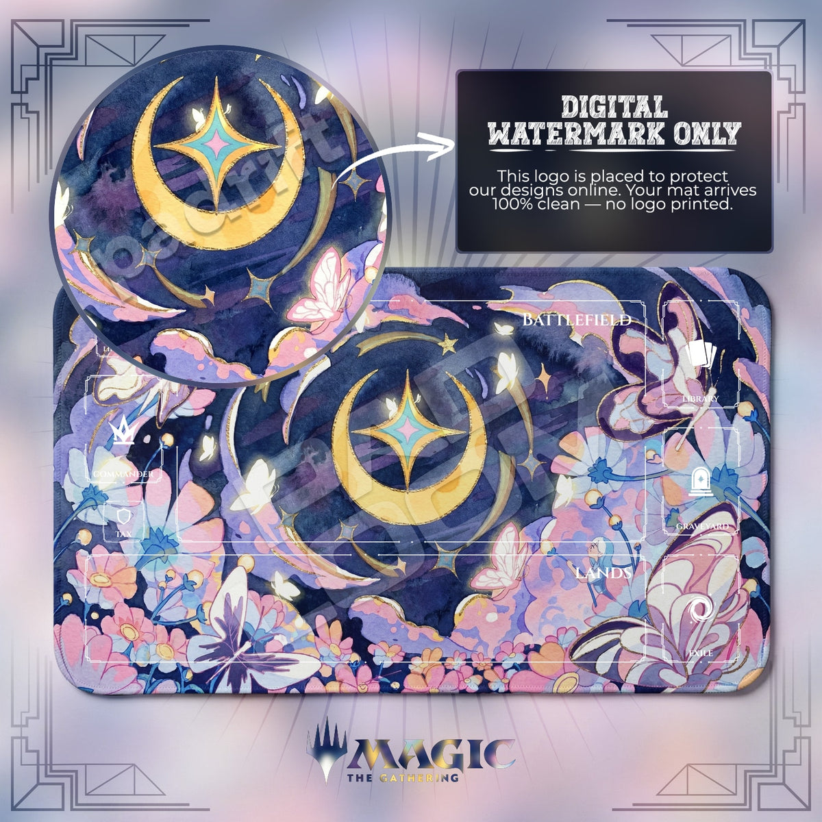 Sailor Moon Crescent Playmat - MTG Magic Mat