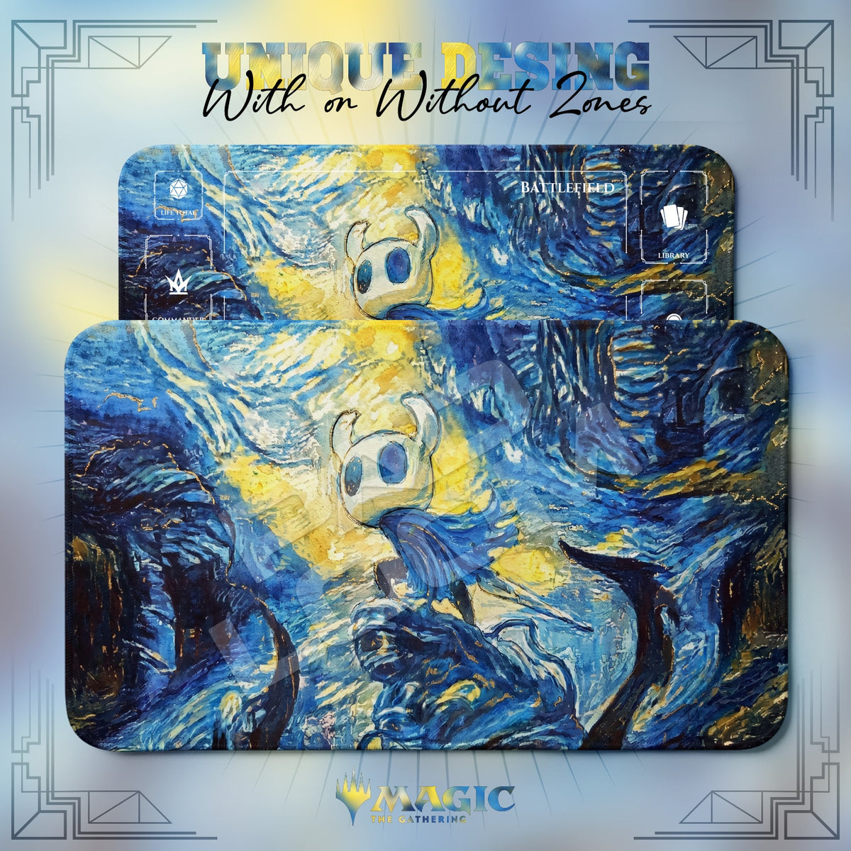Hollow Knight Starry Playmat - MTG Magic Mat