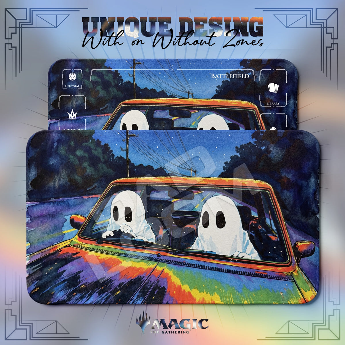 Ghost Road Trip Playmat - MTG Magic Mat