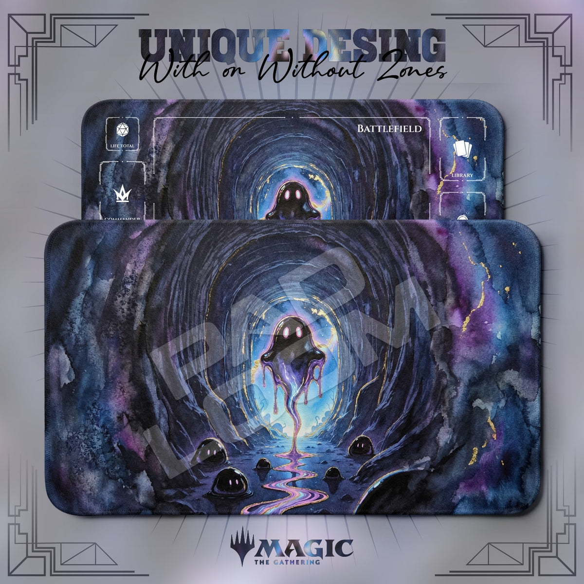 Shadow Ooze Cave Playmat - MTG Magic Mat