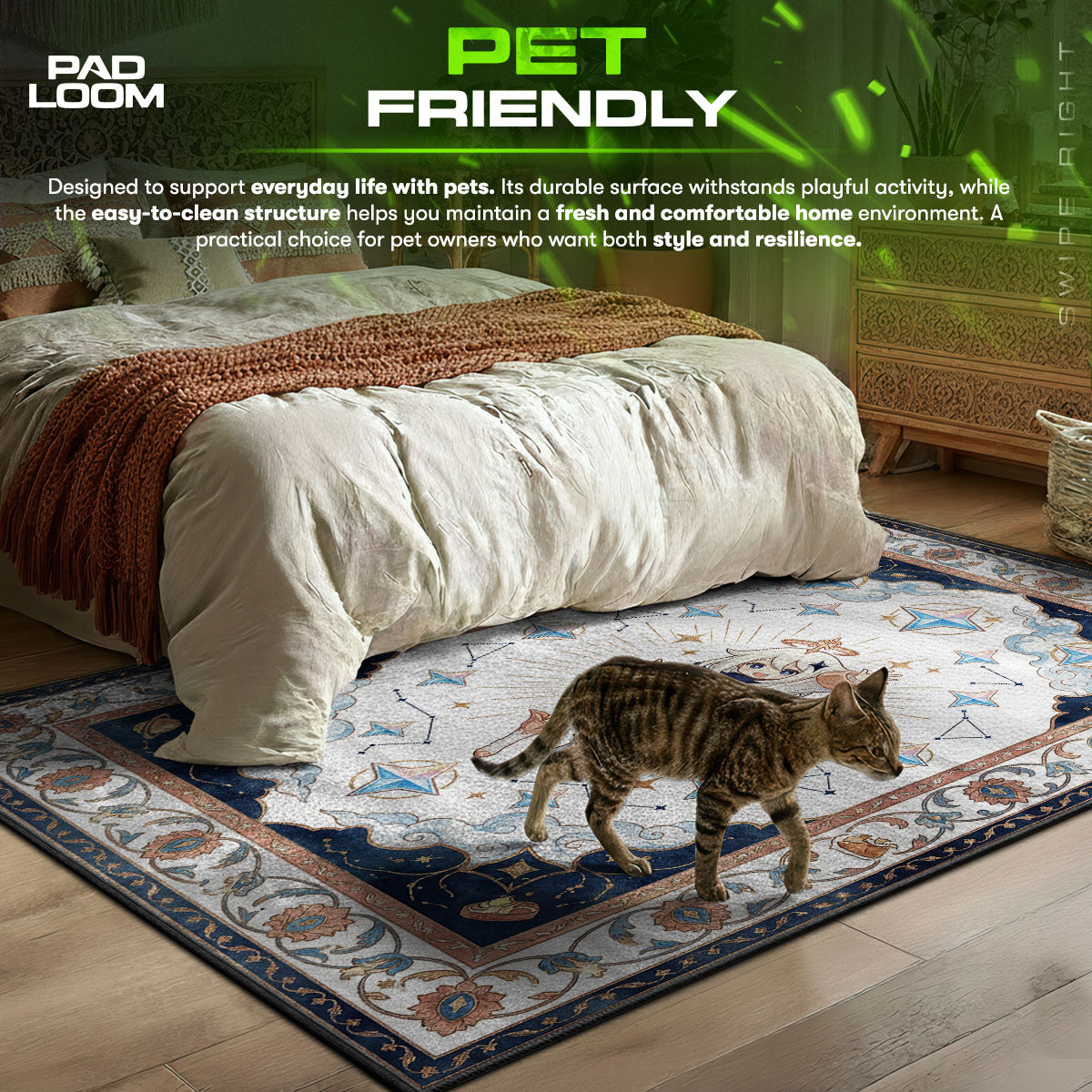 Paimon Celestial Star Rug - Genshin Impact Chair Mat