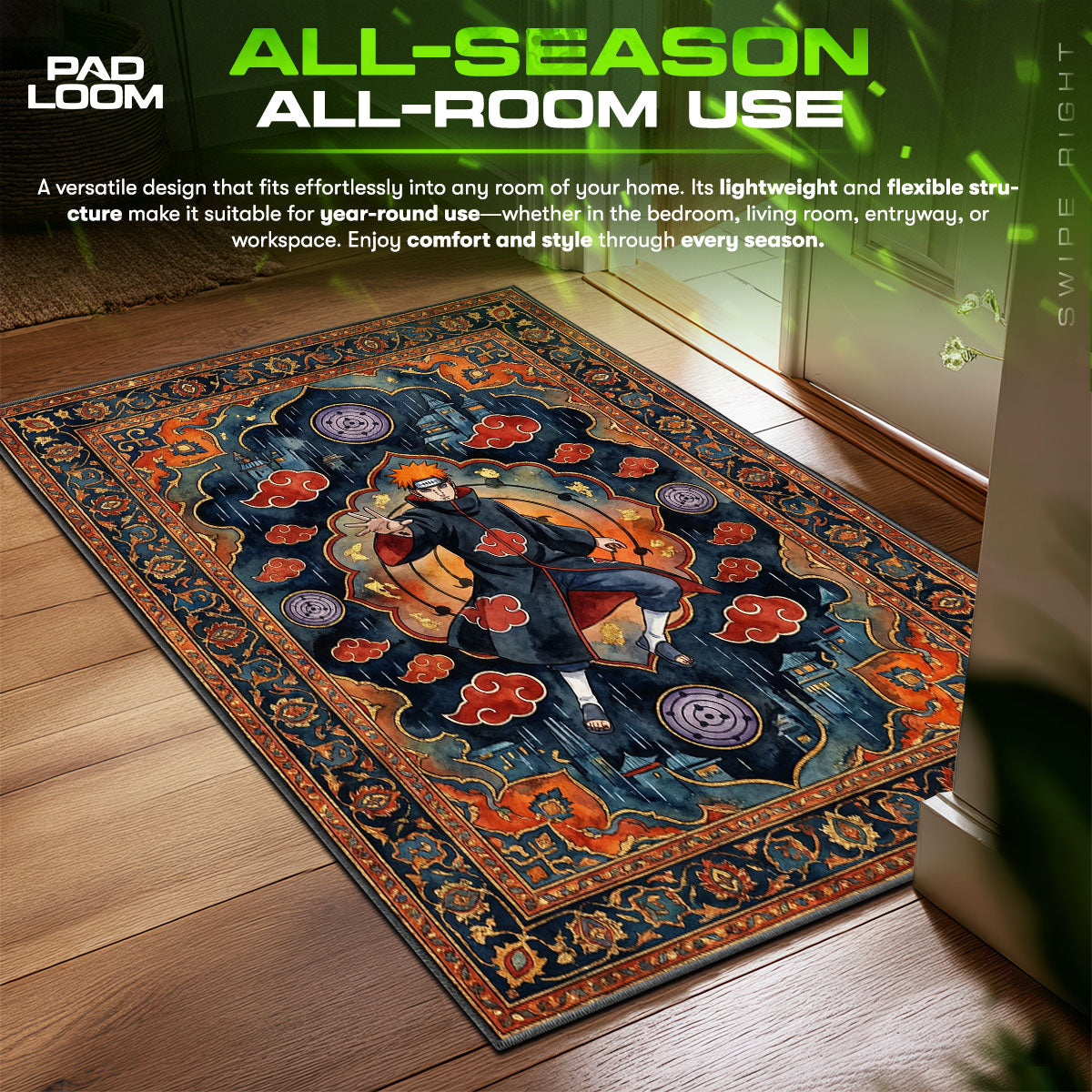 Pain Akatsuki Rug - Naruto Shippuden Chair Mat
