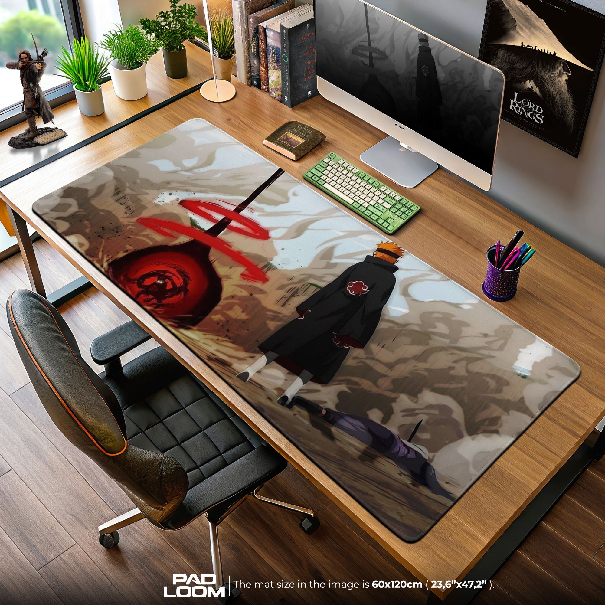 Pain vs Naruto Mouse Pad - Shinobi Clash Anime Desk Mat Padloom